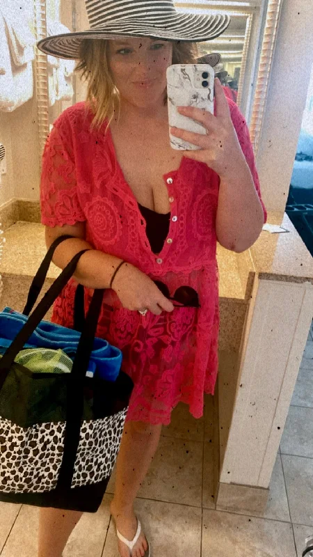 Fuchsia Swim Cover Up