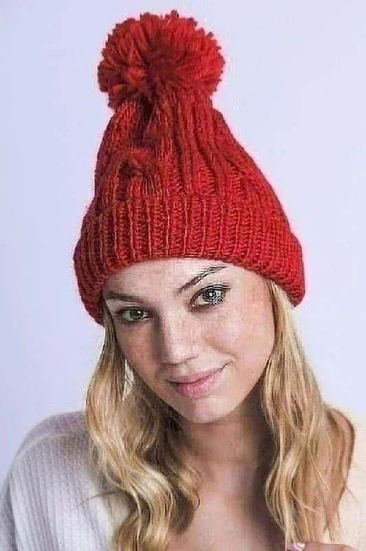 Bomb Pom Beanie Hat