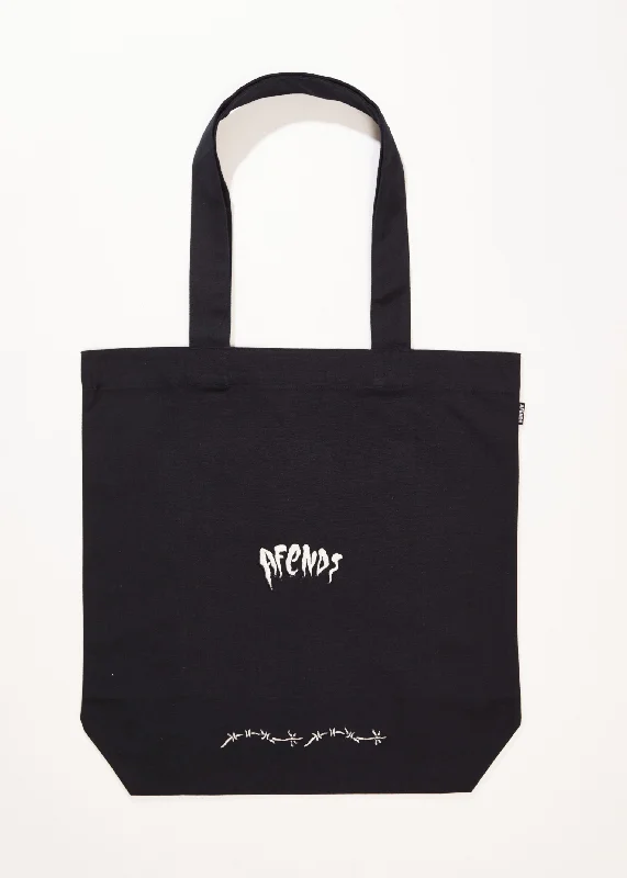 AFENDS Mens Barbwire - Tote Bag - Black