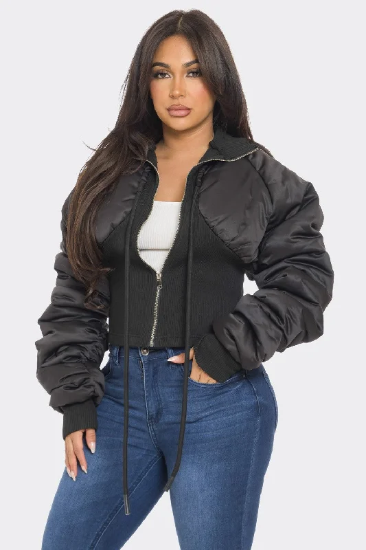 Puffy Bomber Jacket