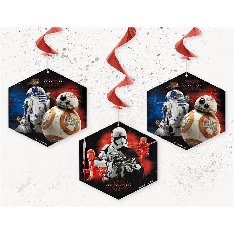 STAR WARS EPISODE VIII HANGING SWIRLS (3 PK)