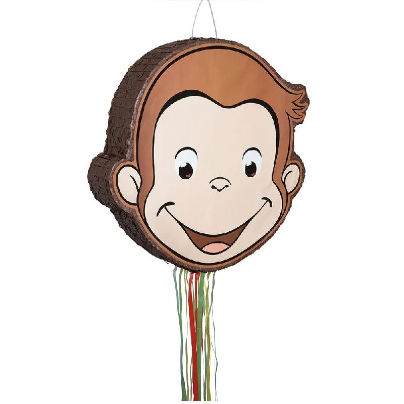 18 inch CURIOUS GEORGE SHAPED DRUM PULL PINATA