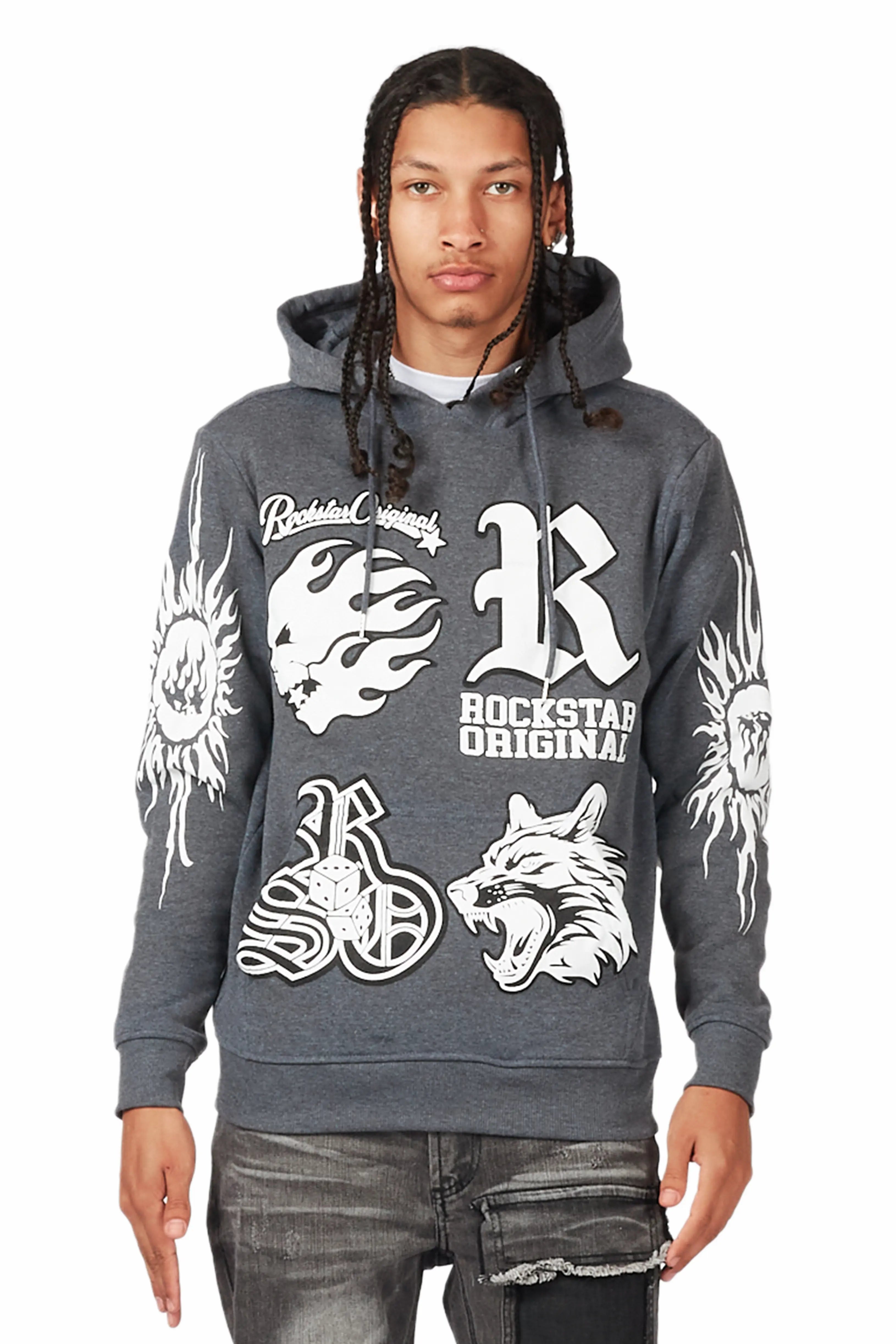 Fagan Charcoal Graphic Hoodie