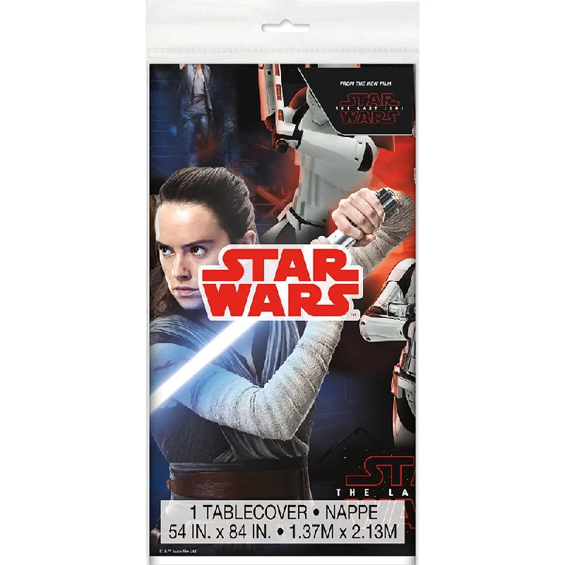 STAR WARS VIII PLASTIC TABLECOVER 54 inch x 84 inch