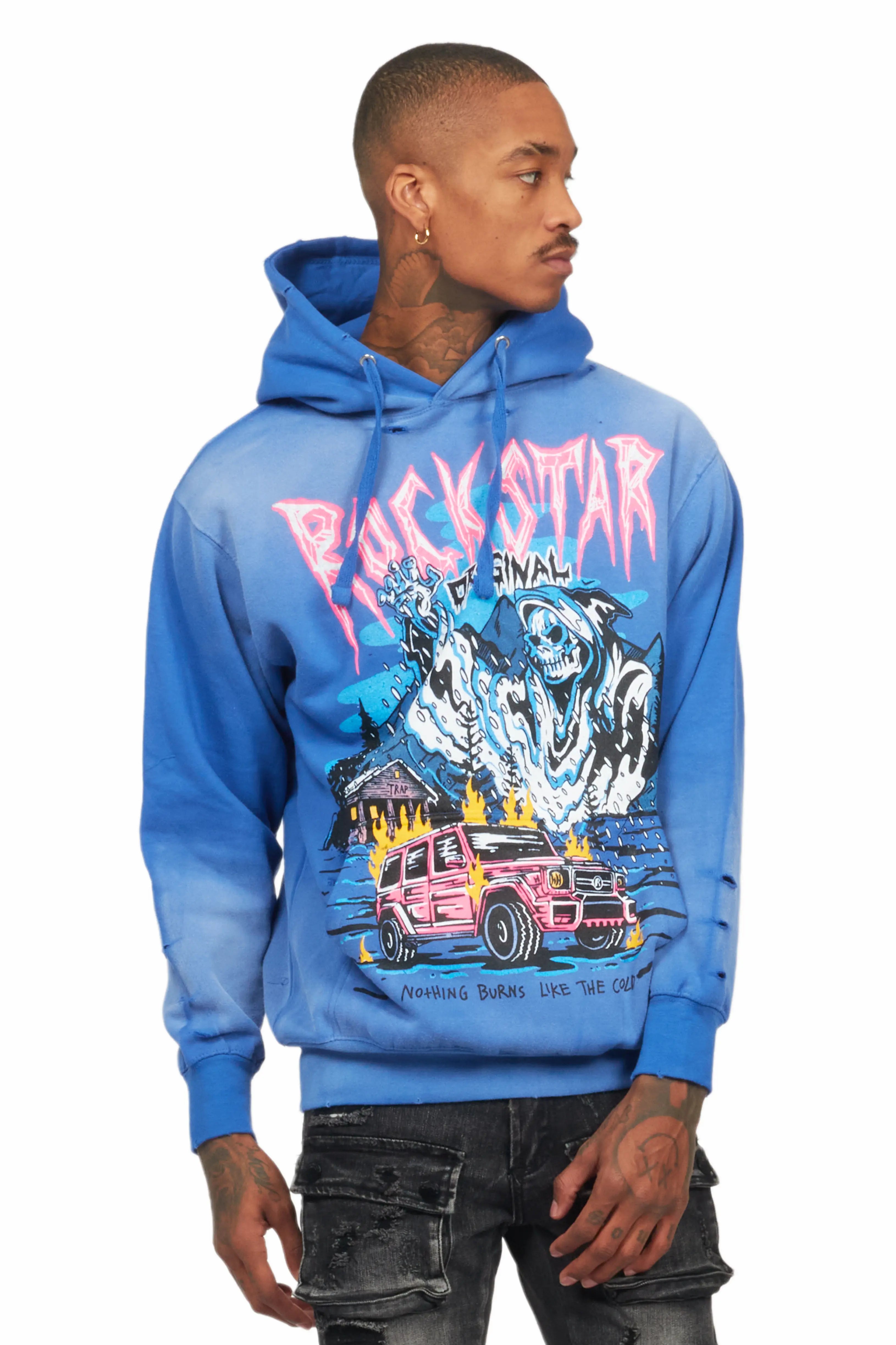 Kip Royal Blue Graphic Hoodie