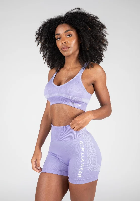 Selah Seamless Sports Bra - Lilac