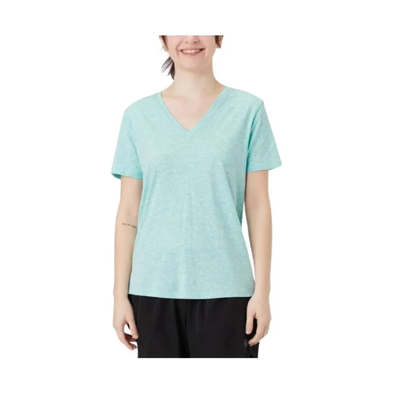 Tasc Women's All Day V-Neck Top - Joyful Blue Heather - ONLINE STORE CREDIT/EXCHANGE ONLY