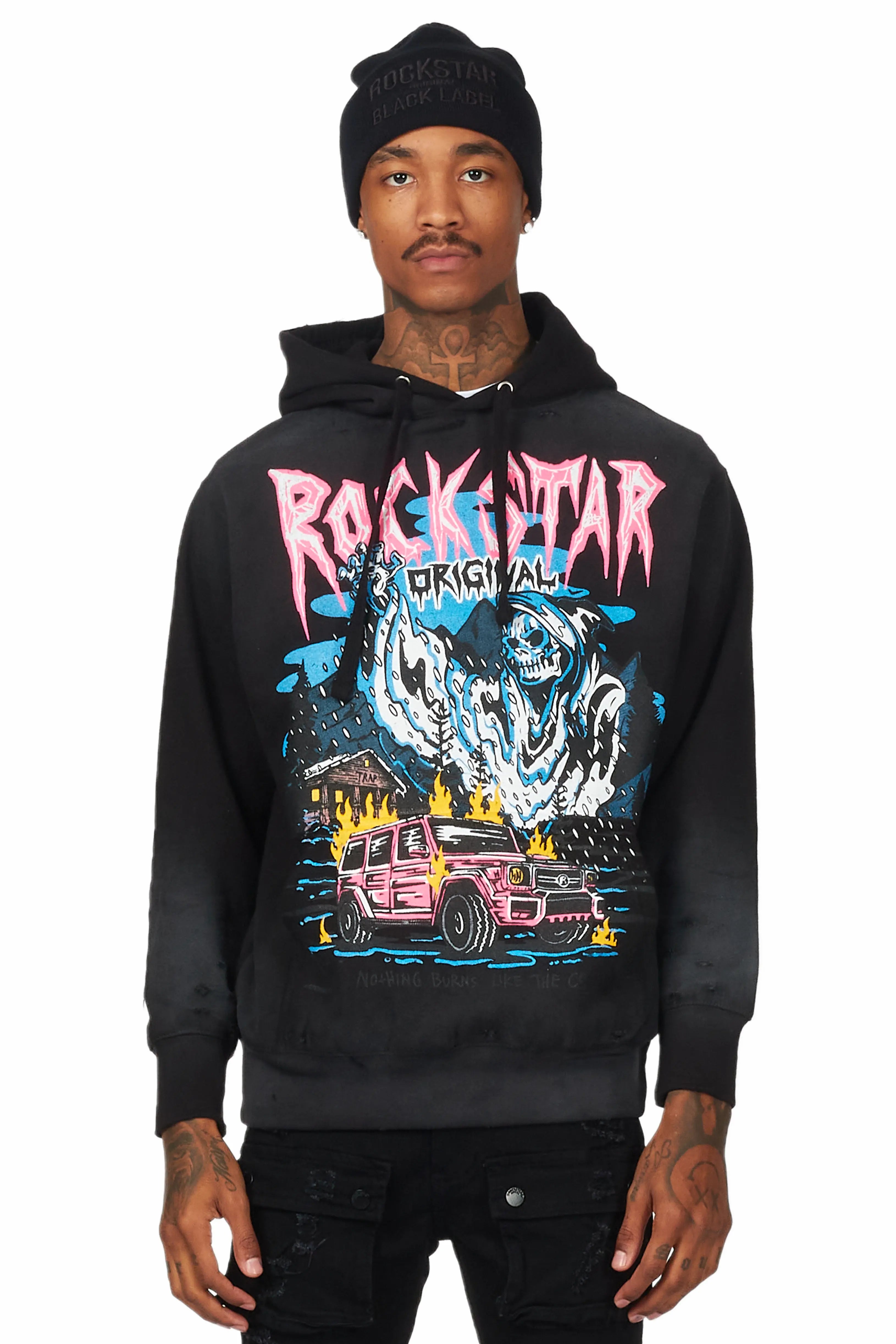 Kip Black Graphic Hoodie