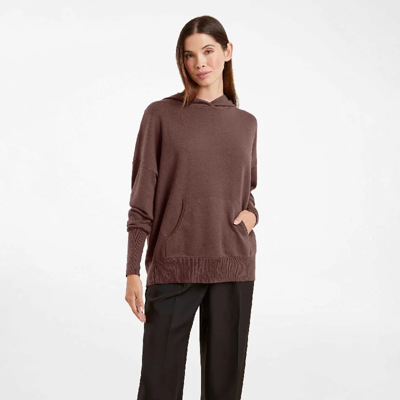 Luxe Knit Hoodie | Coffee