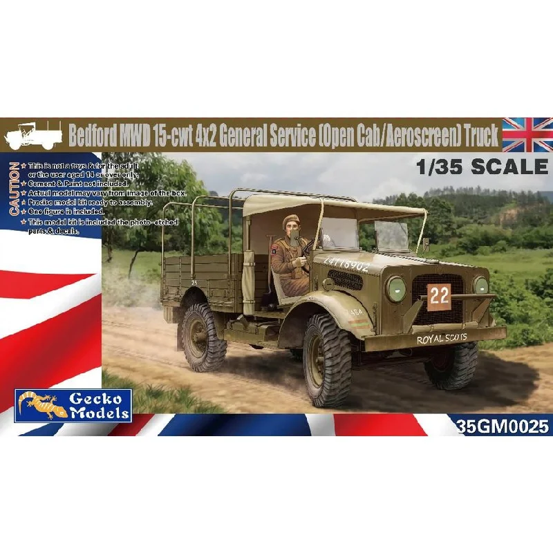 Gecko 1/35 Bedford MWD15-cwt 4x2 General Service Truck