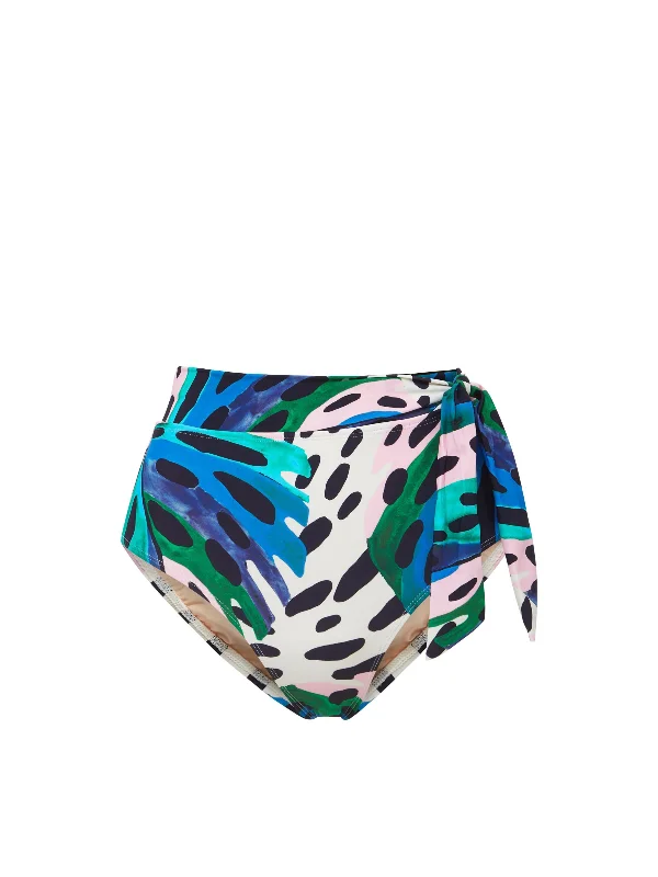 Side Tie High Waist Bottom Palm Island