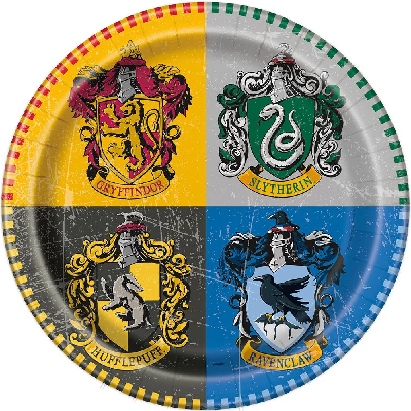 9 inch HARRY POTTER ROUND DINNER PLATES (8 PK)