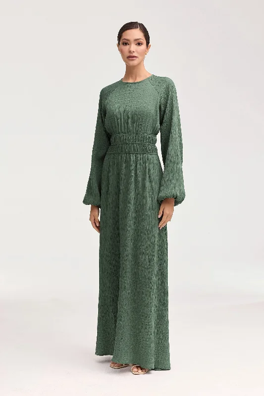 Lilliana Banded Waist Maxi Dress - Sage