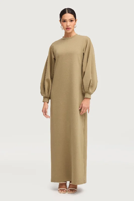 Payton Balloon Sleeve Maxi Dress - Desert Sage