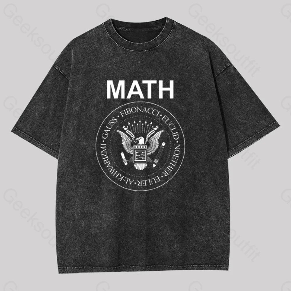 Math Rock Geek Washed T-shirt