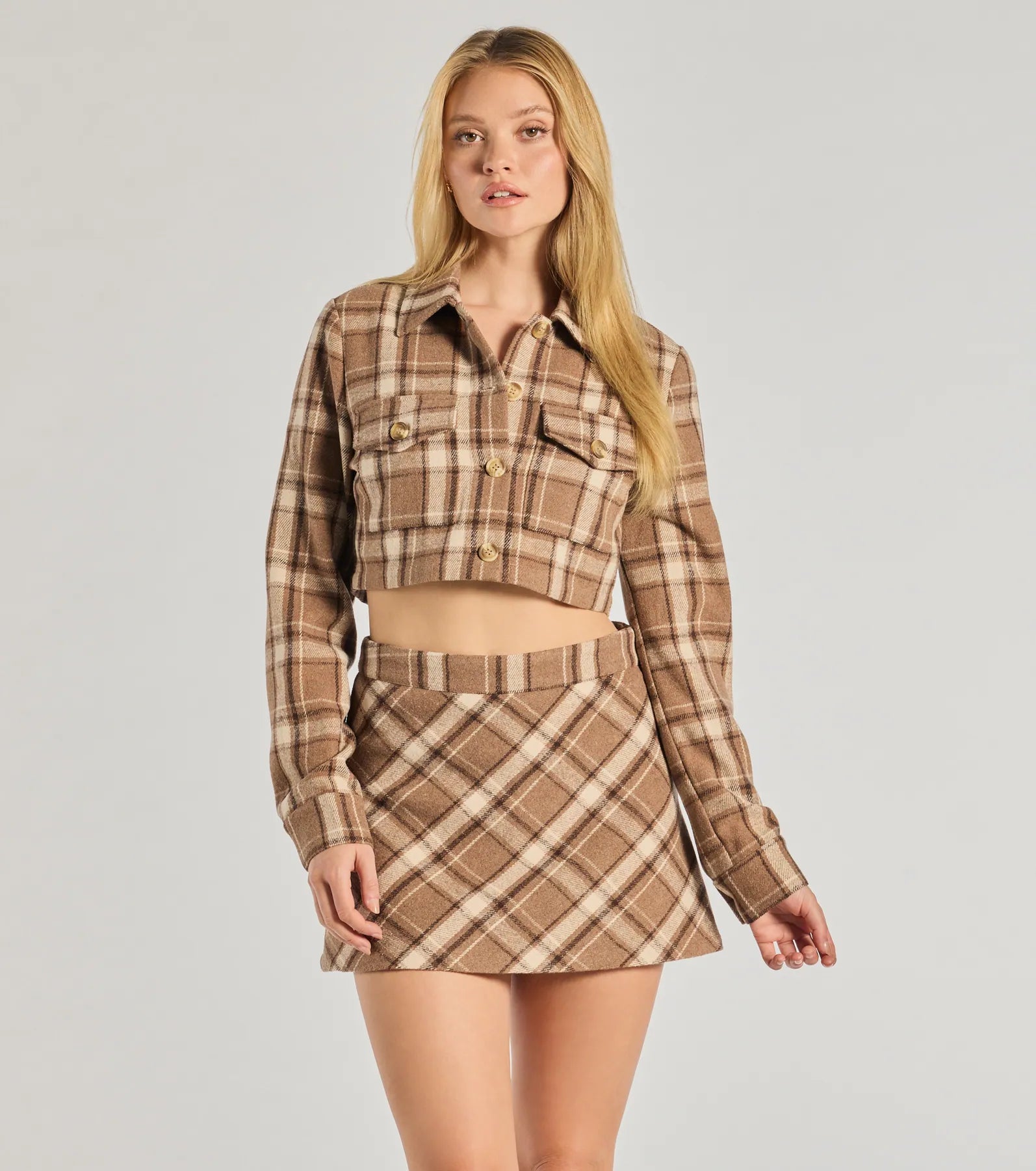 Plaid Appeal Cropped Shacket