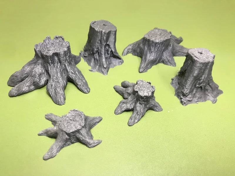 1/16 PLA Printed Tree Stumps x 6