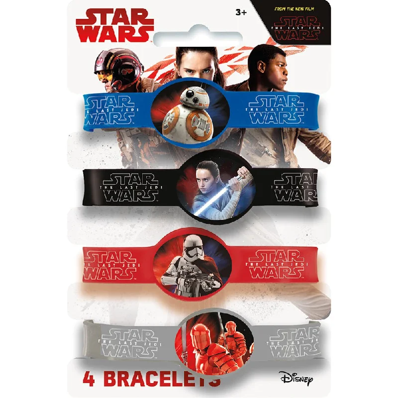 STAR WARS EPISODE VIII STRETCH BRACELETS (4 PK)