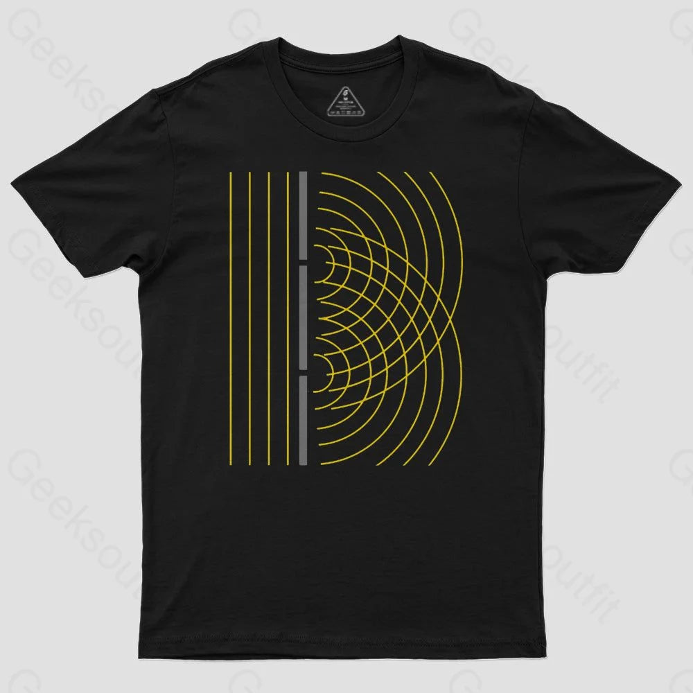 Double Slit Light Wave Particle Science Experiment T-Shirt