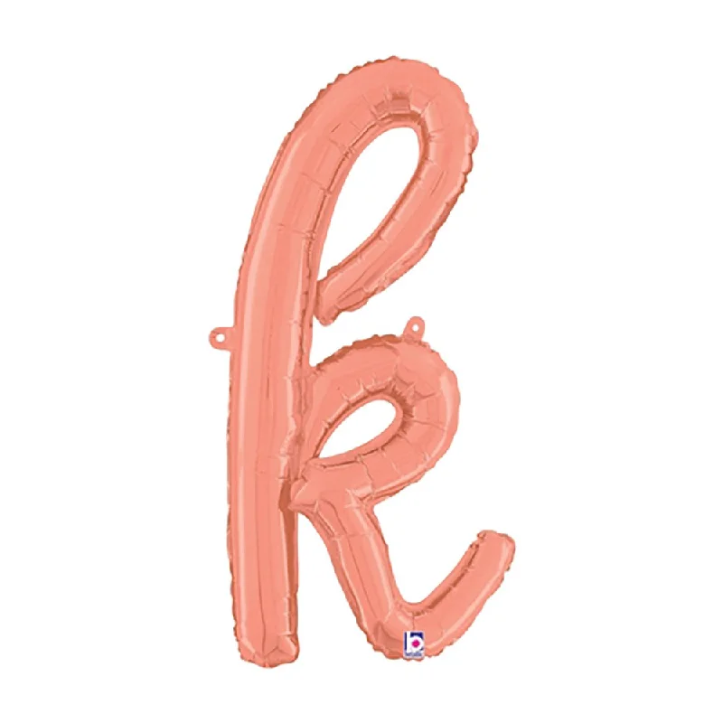 24 inch SCRIPT LETTER K - ROSE GOLD (AIR-FILL ONLY)