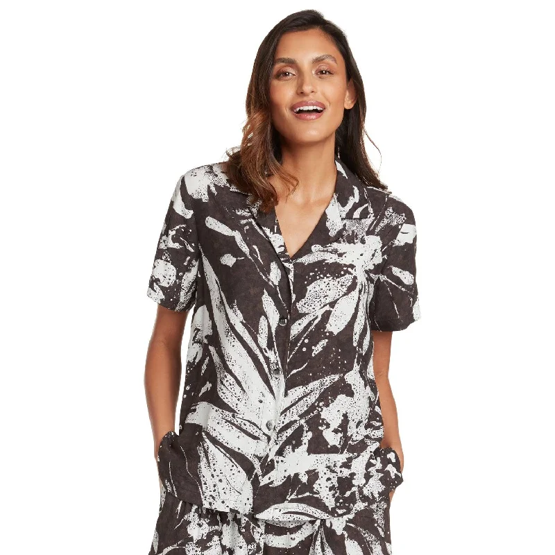 Print Top - Lau Kala Black