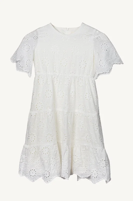 Elia White Eyelet Dress (Girls)