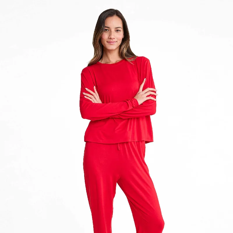 Pajama Jogger Set | Cherry