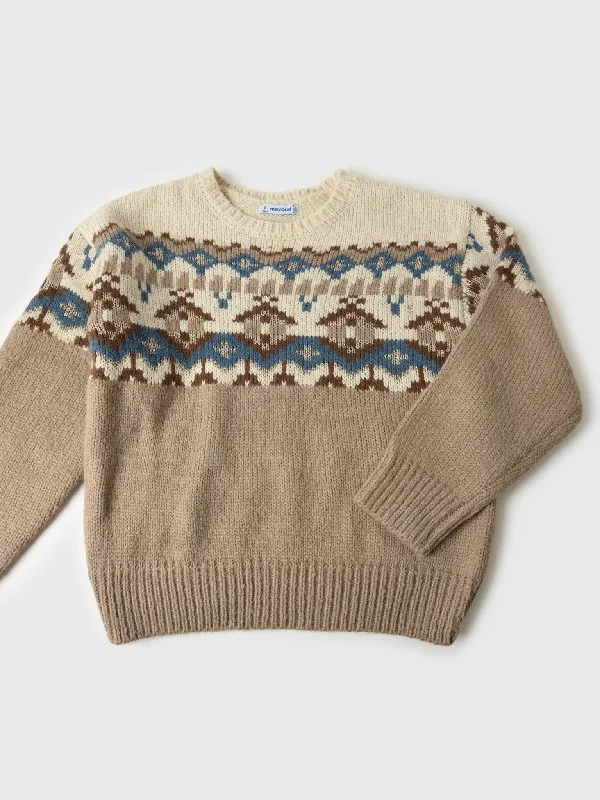 Mayoral Jacquard Sweater