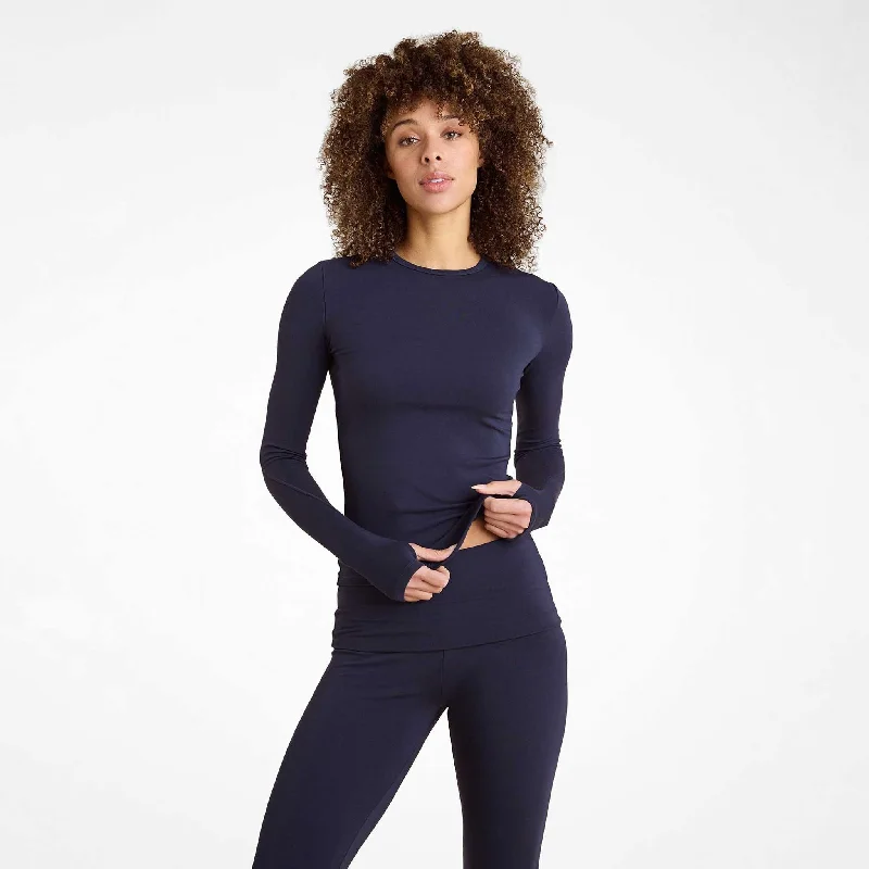 SwiftStretch Long Sleeve Shirt | Navy