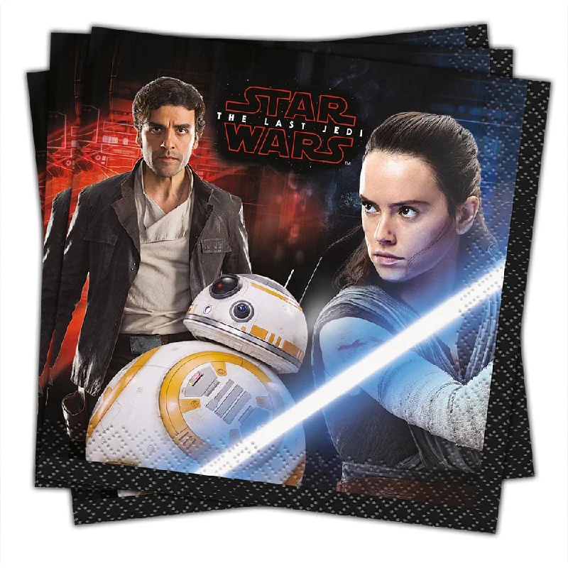 STAR WARS EPISODE VIII BEVERAGE NAPKINS (16 PK)