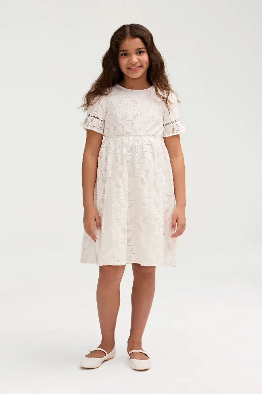 Rayaa White Lace Dress (Girls)