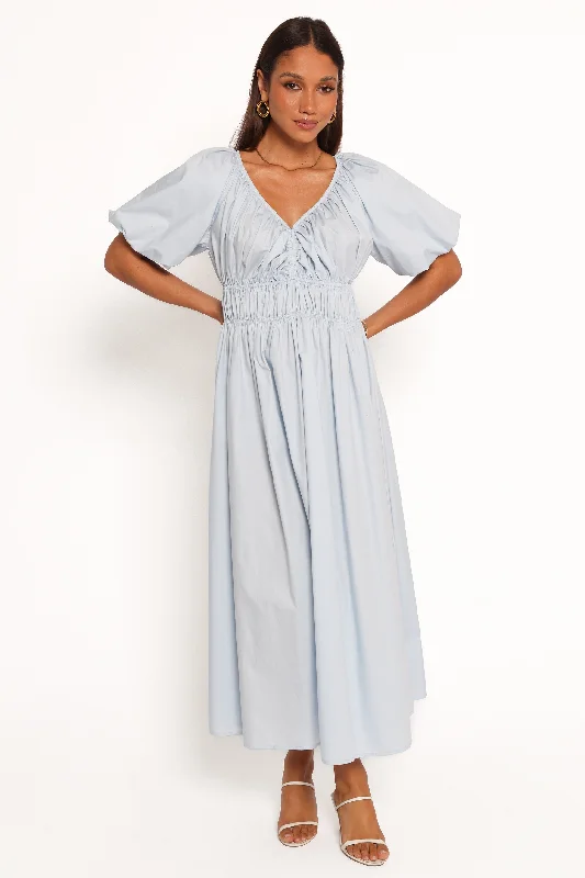 Rozie Midi Dress - Baby Blue