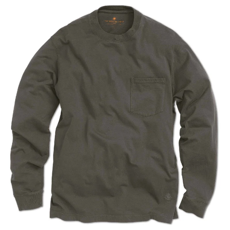 Long Sleeve A-List Pocket Crew