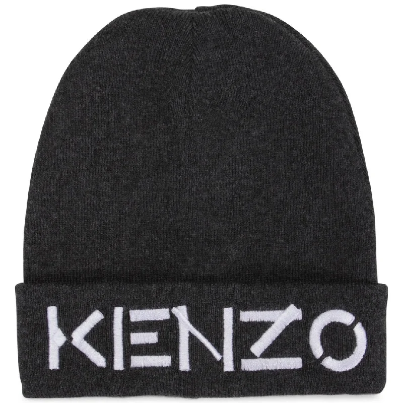 KENZO-DARK GREY-PULL ON HAT-K51018-65