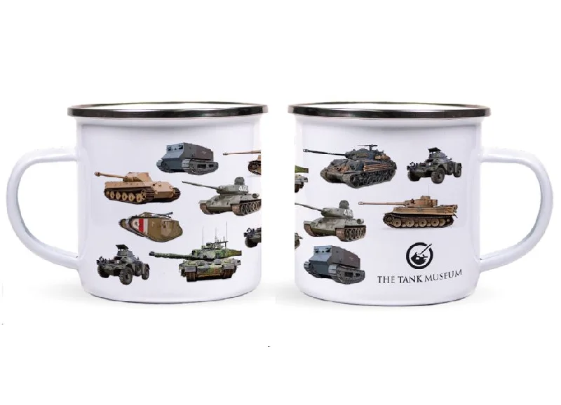 Tanks Montage Enamel Mug