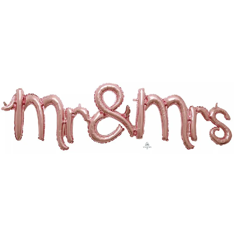 51″ SCRIPT PHRASE: MR & MRS (AIR-FILL ONLY)