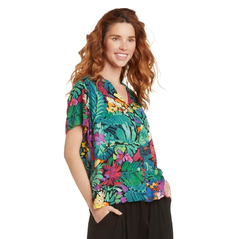 Print Top - Fiore Black