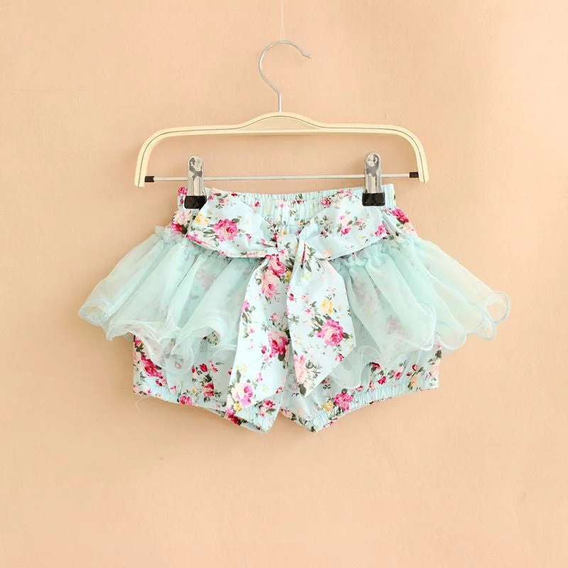 baby girls summer flower short pants style fashion cute children clothing floral kids child lace shorts pants