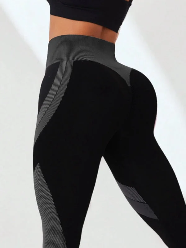 ZASUWA Female Contrast color Scrunch Bum Leggings