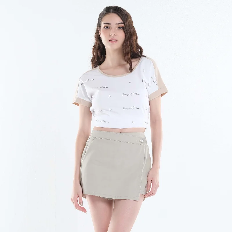 LEE WOMENS SINGLE BUTTON SKORT