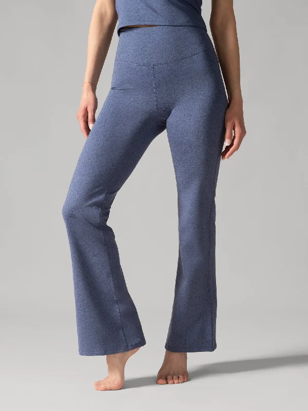 TGIF Wide Leg Yoga Pants - Denim