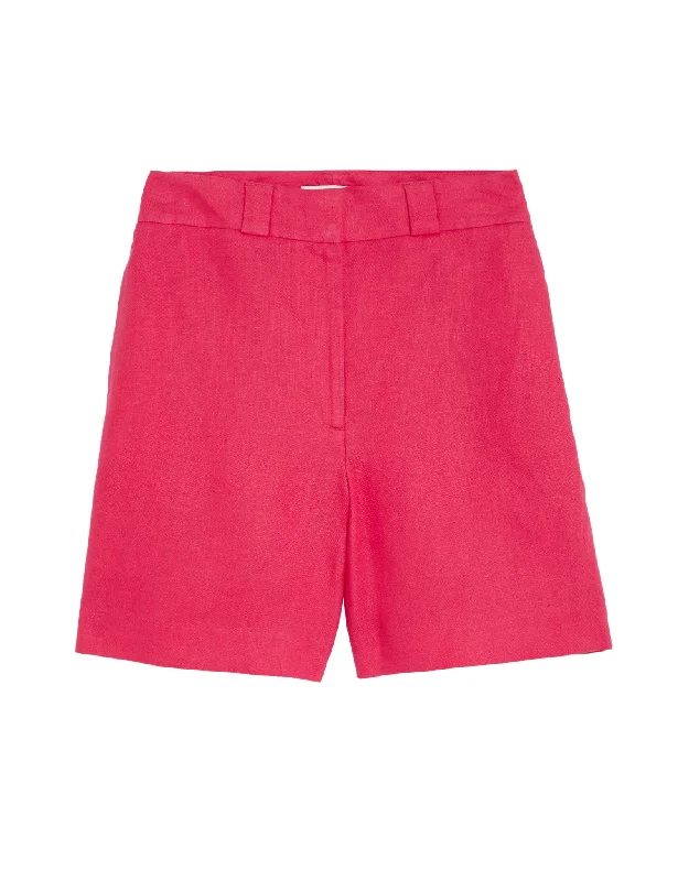 Pure Irish Linen High Waisted Shorts