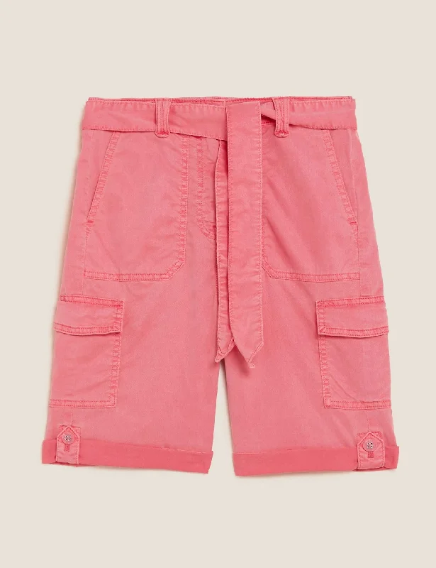 Tencel Rich Cargo Shorts